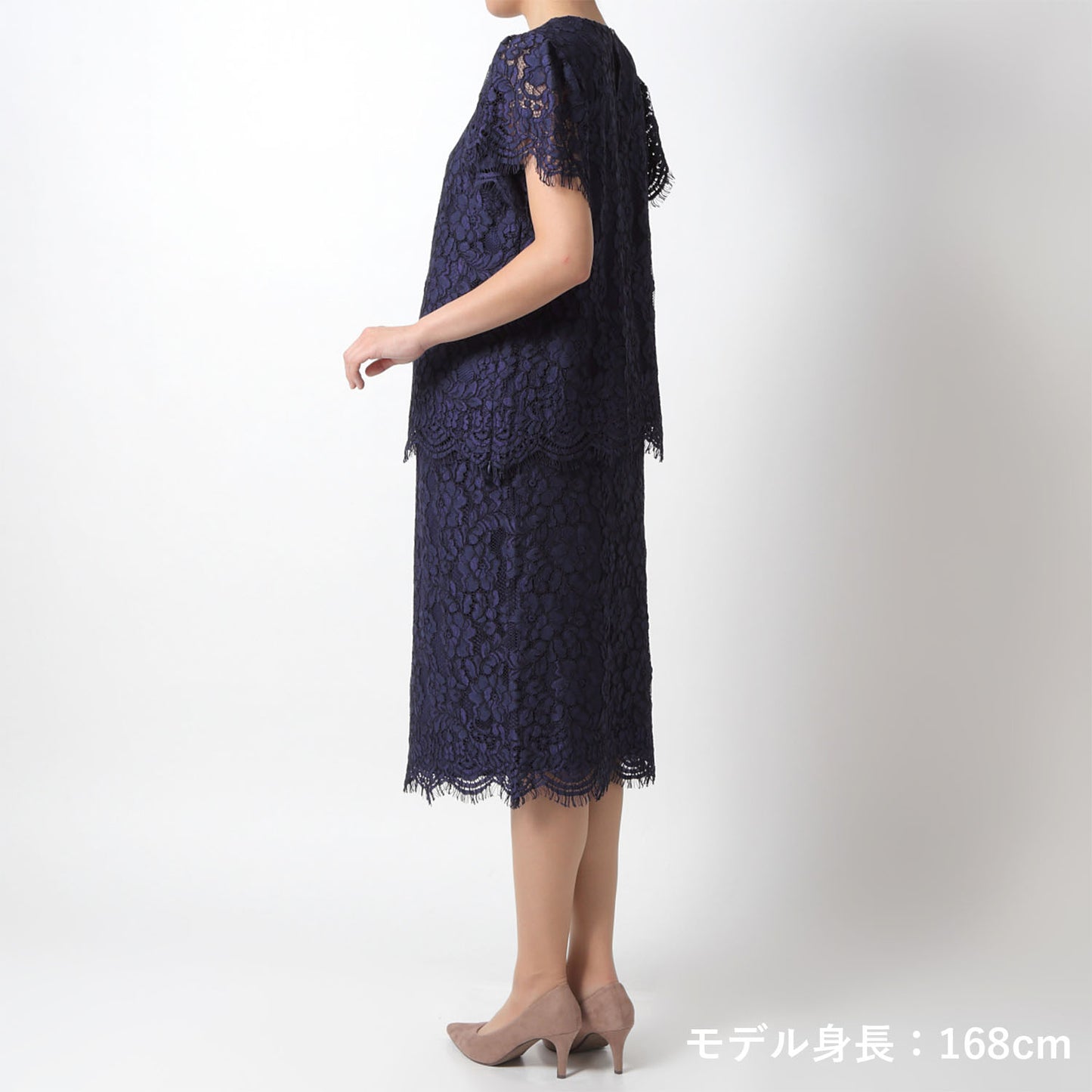 総レースセットアップ(model:160cm 着用サイズ:SM)