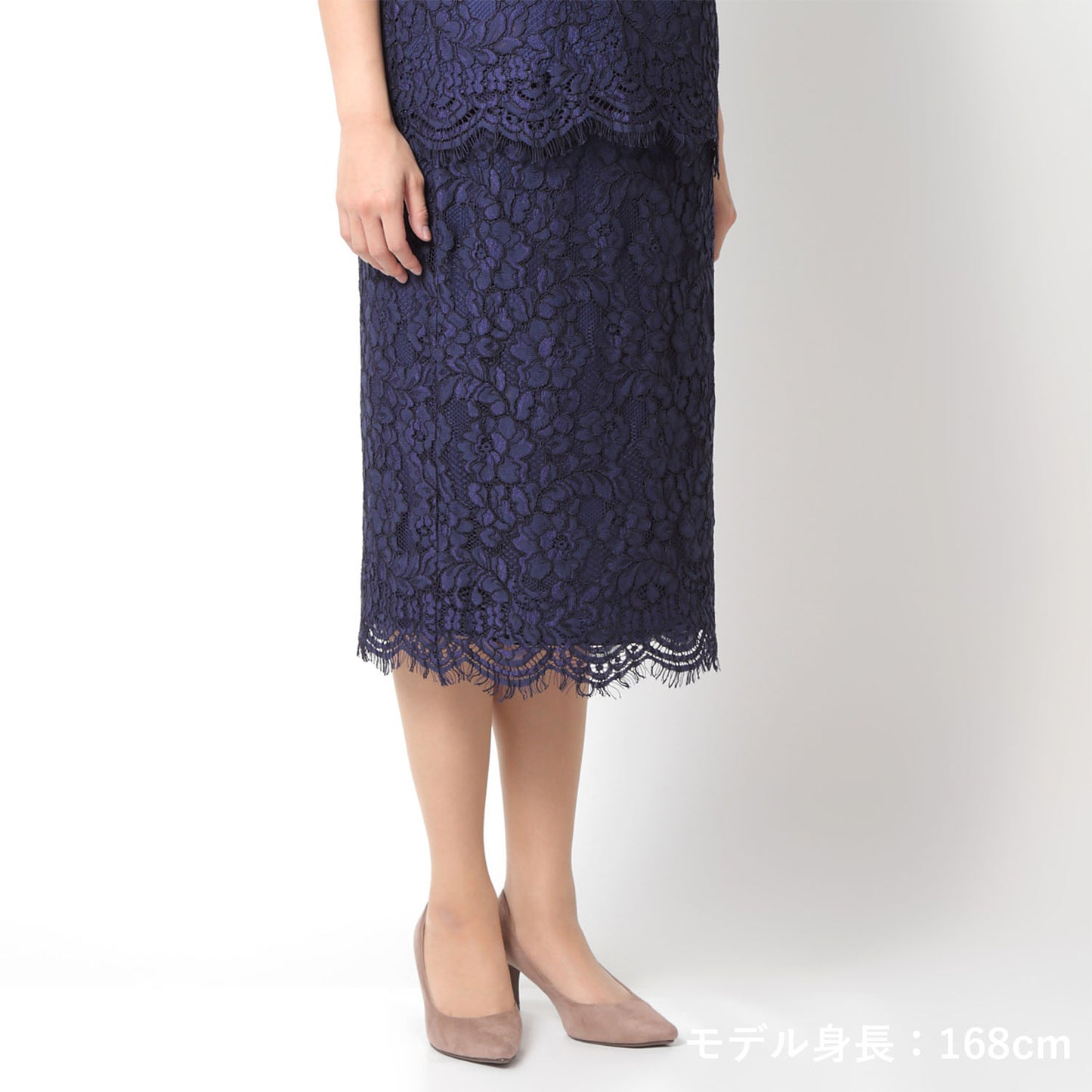 総レースセットアップ(model:160cm 着用サイズ:SM)