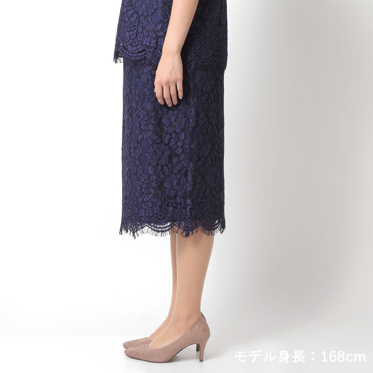 総レースセットアップ(model:160cm 着用サイズ:SM)